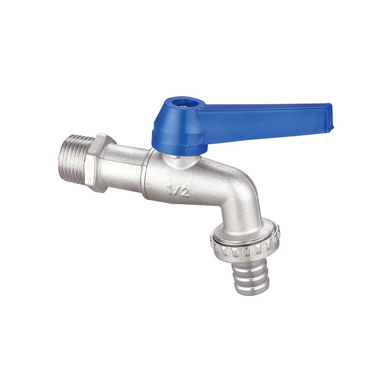 Bibcock bola de latão com alça azul de boa qualidade AMT-7006