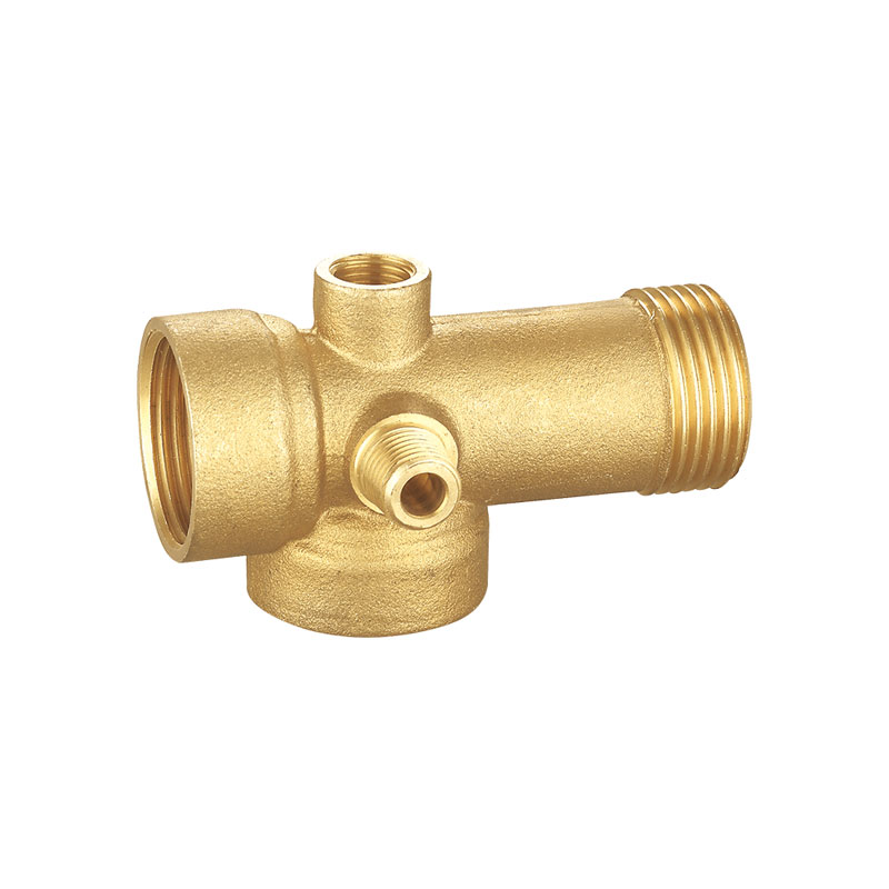 Conector macho de latão de cinco vias encaixe de latão AMT-1412
